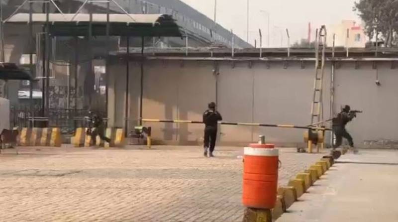 Peshawar FC HQ suicide attack leaves three officials martyred, two terrorists killed