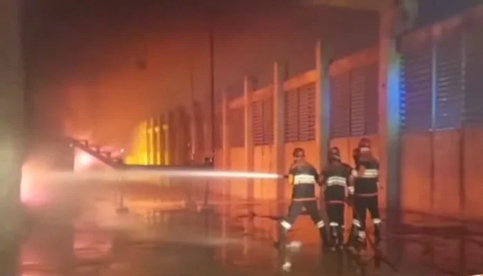 Massive factory fire near Rawalpindi brought under control