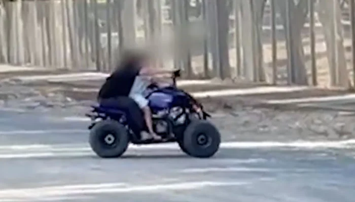 Dubai police fine guardian AED50,000 after child caught riding motorbike on public road