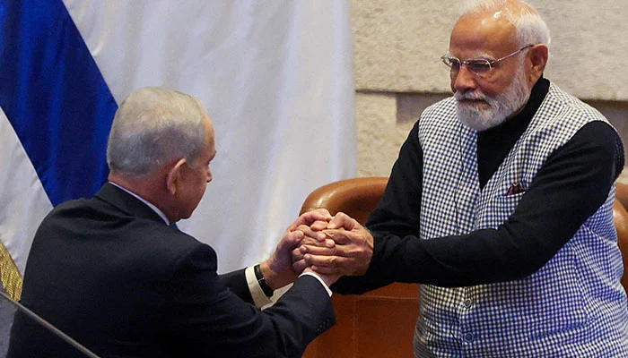 Modi says India stands firmly with Israel during Jerusalem visit