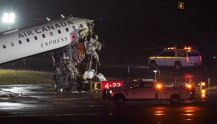 Pilot, co-pilot killed after passenger jet hits ground fire truck at New York’s LaGuardia airport