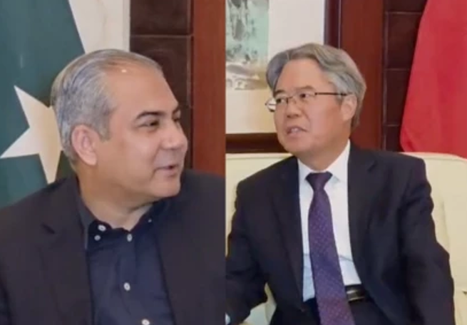 Naqvi, Chinese envoy discuss security cooperation, investor protection