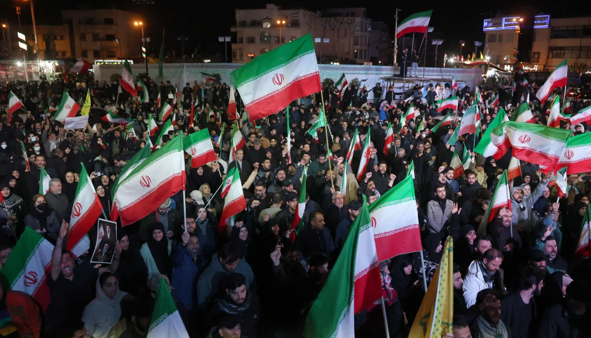 In pictures: Iranians flood streets in celebration after ceasefire announcement