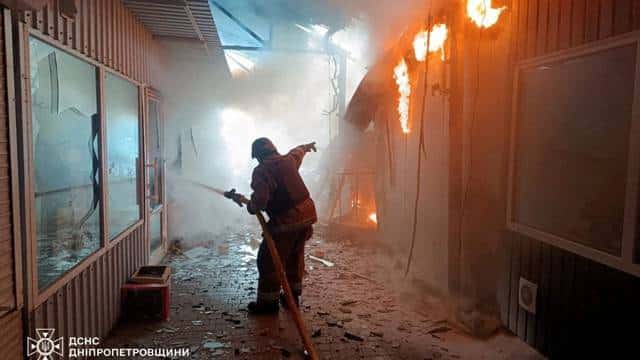 Russian attack on Ukraine market kills five