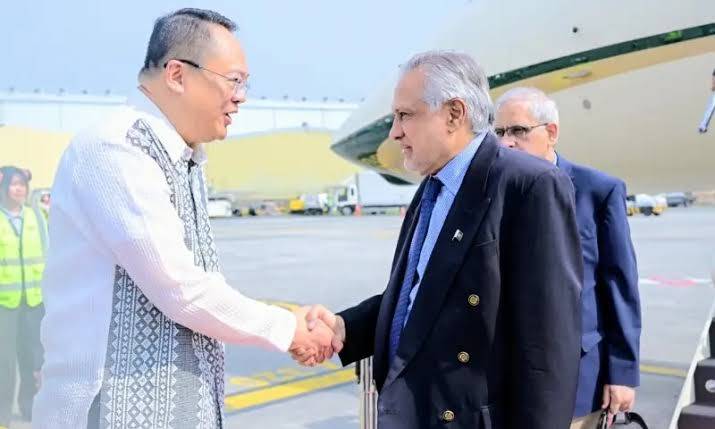 Ishaq Dar arrives in Manila for ASEAN Regional Forum meeting