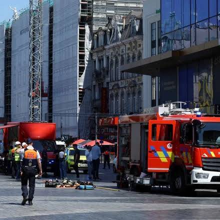 Several found dead in lift shaft after fire in central Brussels building