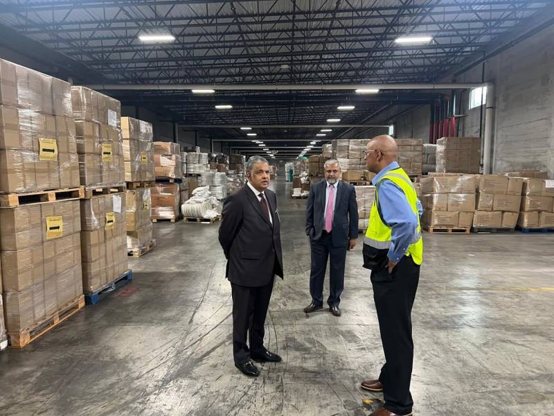 Ambassador Rizwan Saeed visits Calderon Textiles to promote Pakistan–U.S. trade cooperation